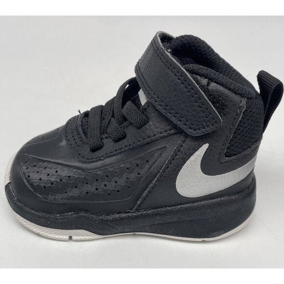 Nike Baby Team Hustle D7 Black High Top Shoes US size 2C - Picture 11 of 16